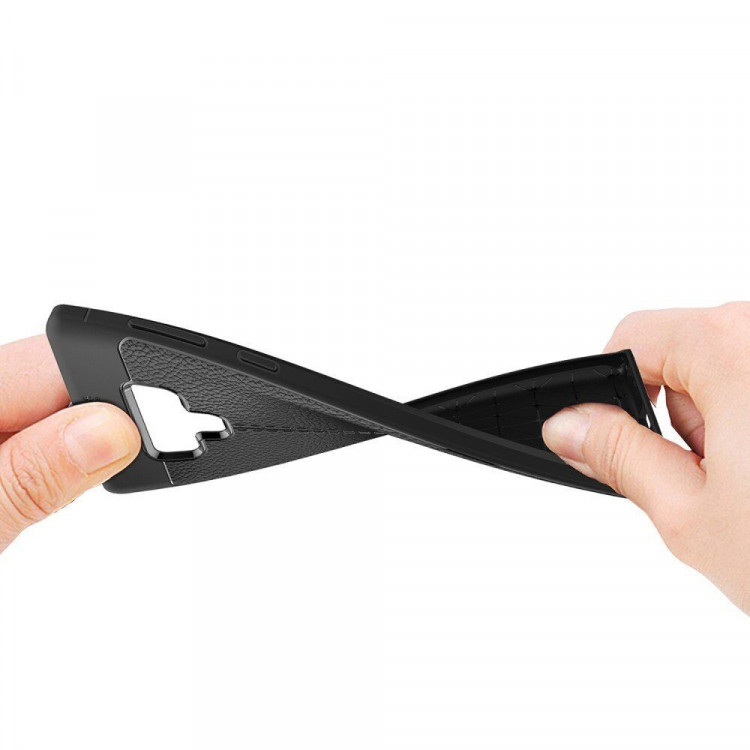 Чехол-накладка Litchi Grain для Samsung Galaxy Note 9 (черный)