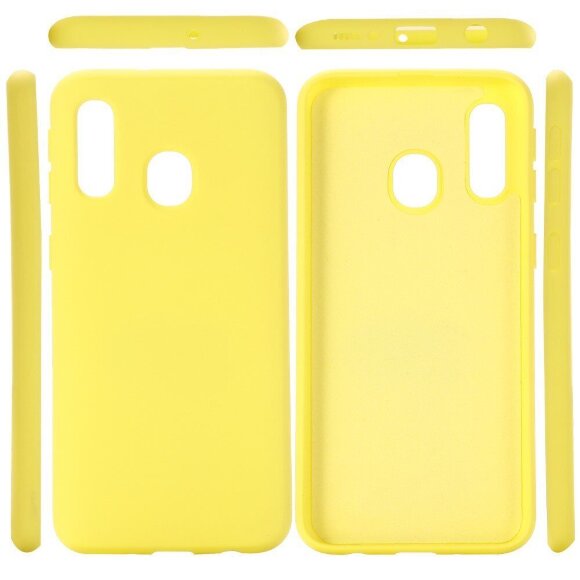 Силиконовый чехол Mobile Shell для Samsung Galaxy A30 / Galaxy A20 (желтый) Силиконовый чехол Mobile Shell для Samsung Galaxy A30 / Galaxy A20 (желтый)