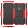 Чехол Hybrid Armor для Samsung Galaxy A20s (черный + красный)