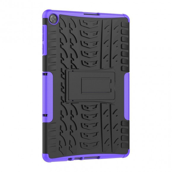 Чехол Hybrid Armor для Huawei MatePad T10 / T10s / C5e / C3 / Honor Pad X8 / X8 Lite / X6 (черный + фиолетовый)