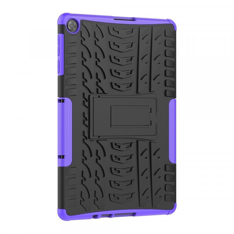 Чехол Hybrid Armor для Huawei MatePad T10 / T10s / C5e / C3 / Honor Pad X8 / X8 Lite / X6 (черный + фиолетовый)