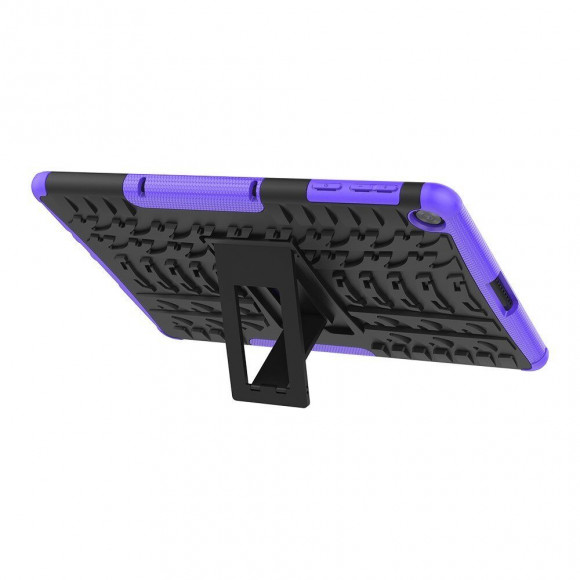 Чехол Hybrid Armor для Huawei MatePad T10 / T10s / C5e / C3 / Honor Pad X8 / X8 Lite / X6 (черный + фиолетовый)