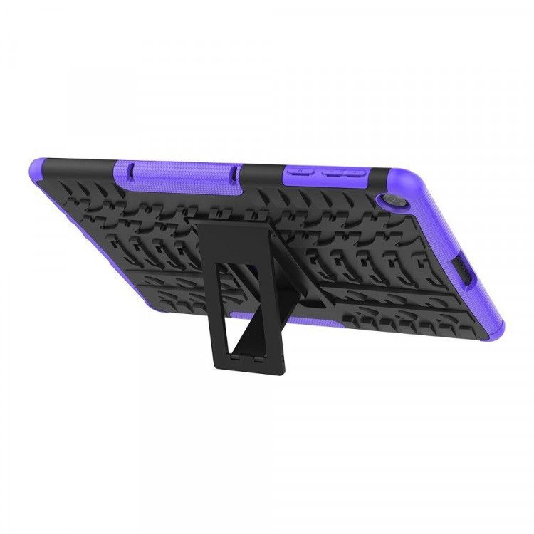 Чехол Hybrid Armor для Huawei MatePad T10 / T10s / C5e / C3 / Honor Pad X8 / X8 Lite / X6 (черный + фиолетовый)