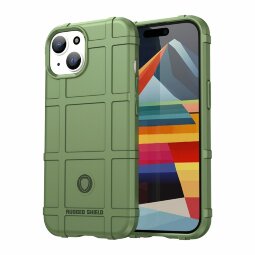 Чехол-накладка Shock-proof для iPhone 15 Plus (зеленый)