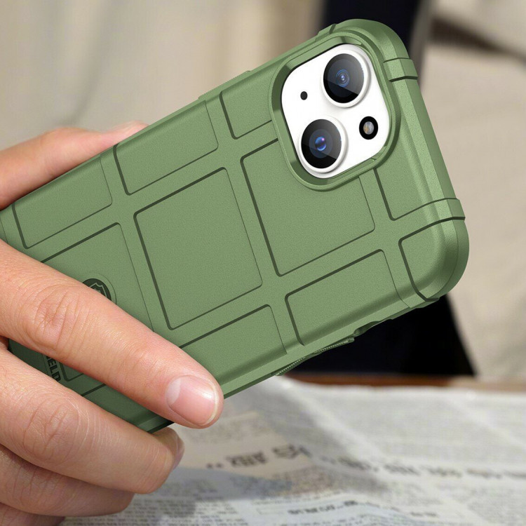 Чехол-накладка Shock-proof для iPhone 15 Plus (зеленый)