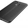 Чехол-накладка Litchi Grain для Huawei Y6 Prime (2018) / Honor 7A / Honor 7C (AUM-L41) / Honor 7A Pro (AUM-L29) (черный)