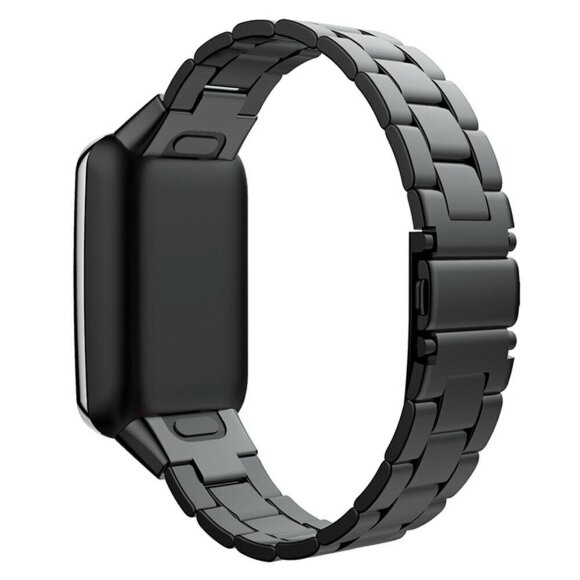 Стальной браслет для Xiaomi Smart Band 7 Pro (черный)