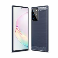 Чехол-накладка Carbon Fibre для Samsung Galaxy Note 20 Ultra (темно-синий) Чехол-накладка Carbon Fibre для Samsung Galaxy Note 20 Ultra (темно-синий)
