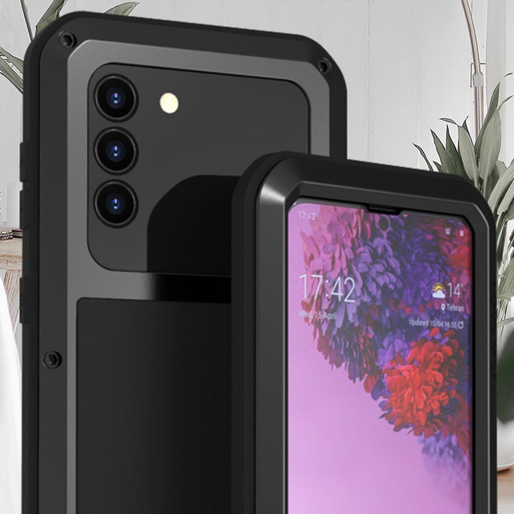 Гибридный чехол LOVE MEI для Samsung Galaxy S21+ (Plus) (белый)