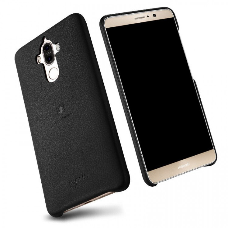 Кожаная накладка LENUO для Huawei Mate 9 (черный)