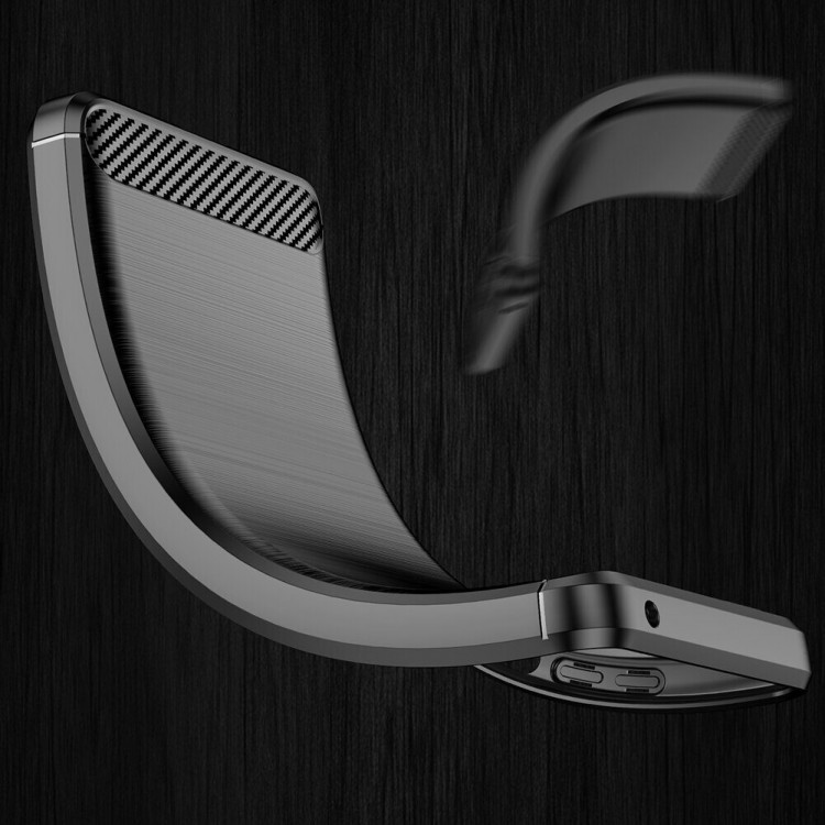 Чехол-накладка Carbon Fibre для Xiaomi Redmi 10A (черный)