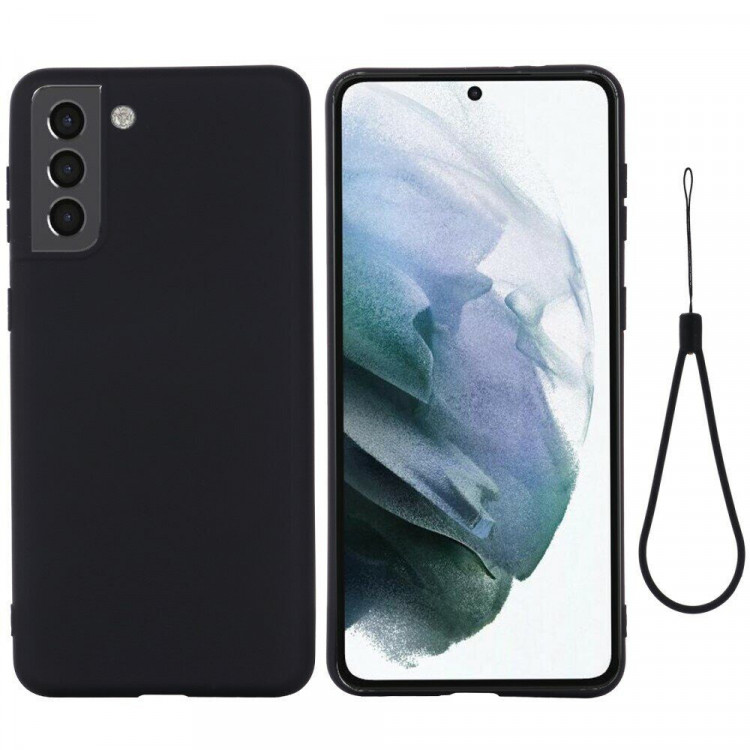Силиконовый чехол Mobile Shell для Samsung Galaxy S22 (черный)