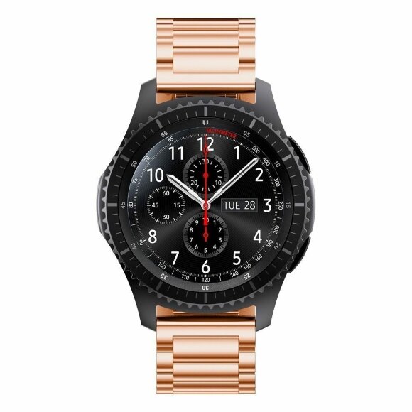 Стальной браслет Solid Stainless для Samsung Gear S3 Frontier / S3 Classic / Galaxy Watch 46мм / Watch 3 (45мм) (розовое золото) Стальной браслет Solid Stainless для Samsung Gear S3 Frontier / S3 Classic / Galaxy Watch 46мм / Watch 3 (45мм) (розовое золото)
