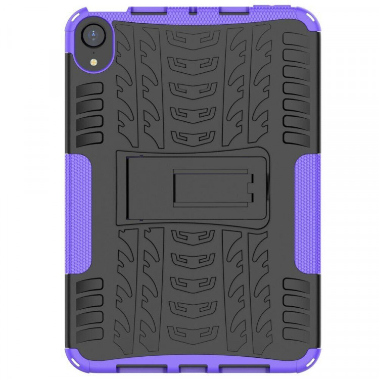 Чехол Hybrid Armor для Apple iPad mini 6 (черный + фиолетовый)