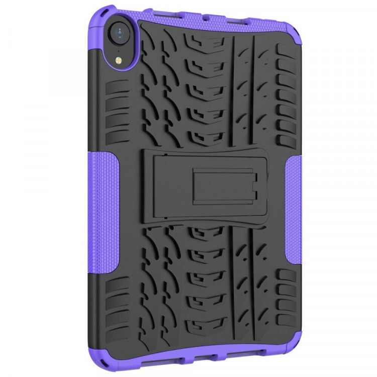 Чехол Hybrid Armor для Apple iPad mini 6 (черный + фиолетовый)
