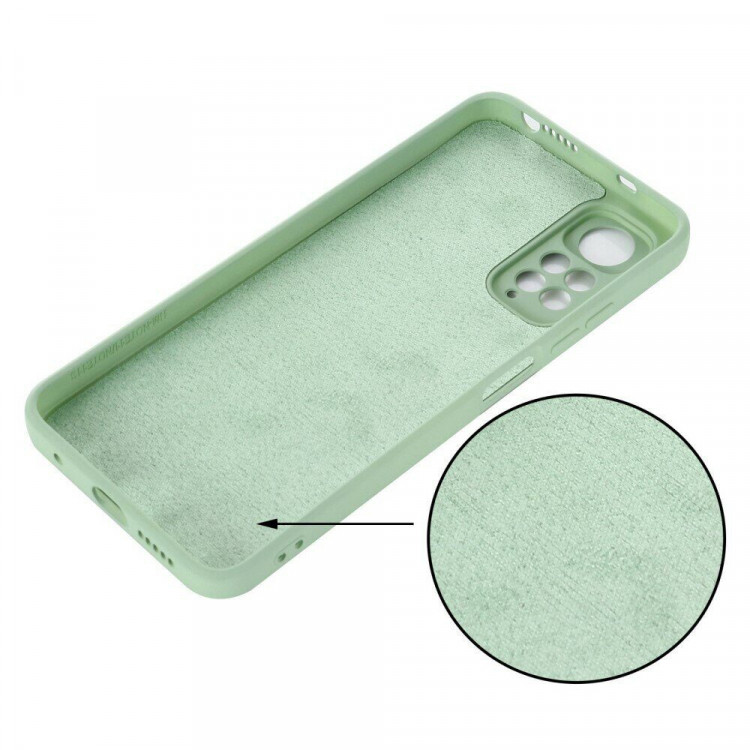 Силиконовый чехол Mobile Shell для Xiaomi Redmi Note 11 / Redmi Note 11S (зеленый)