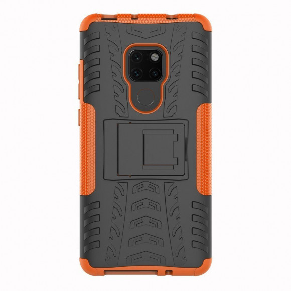 Чехол Hybrid Armor для Huawei Mate 20 (черный + оранжевый)