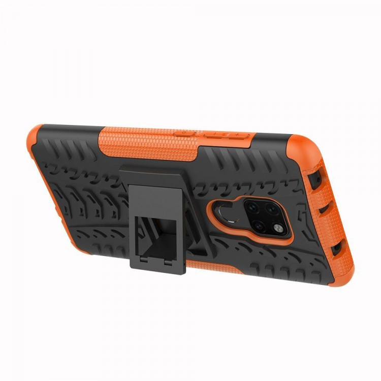 Чехол Hybrid Armor для Huawei Mate 20 (черный + оранжевый)