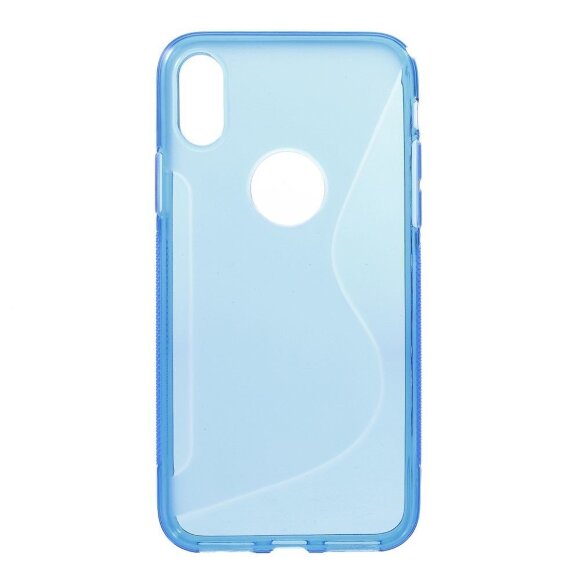 Нескользящий чехол для iPhone X / ХS (голубой)