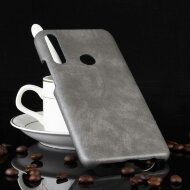 Кожаная накладка-чехол для Huawei P Smart Z / Honor 9X (STK-LX1) (серый) Кожаная накладка-чехол для Huawei P Smart Z / Honor 9X (STK-LX1) (серый)