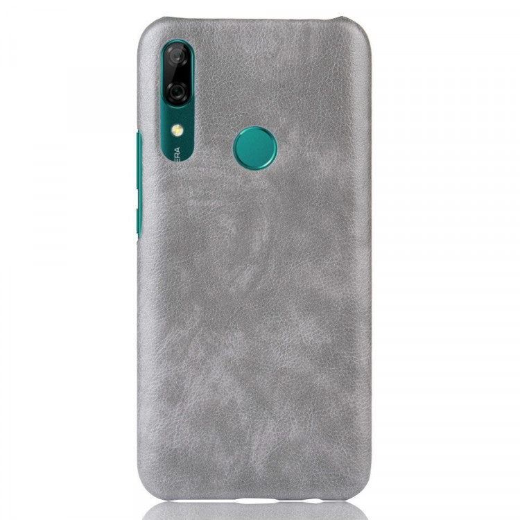 Кожаная накладка-чехол для Huawei P Smart Z / Honor 9X (STK-LX1) (серый)