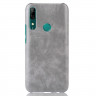 Кожаная накладка-чехол для Huawei P Smart Z / Honor 9X (STK-LX1) (серый)