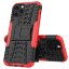 Чехол Hybrid Armor для iPhone 12 Pro Max (черный + красный)
