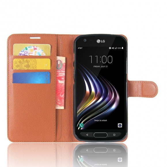 Чехол с визитницей для LG X venture M710DS (коричневый) Чехол с визитницей для LG X venture M710DS (коричневый)