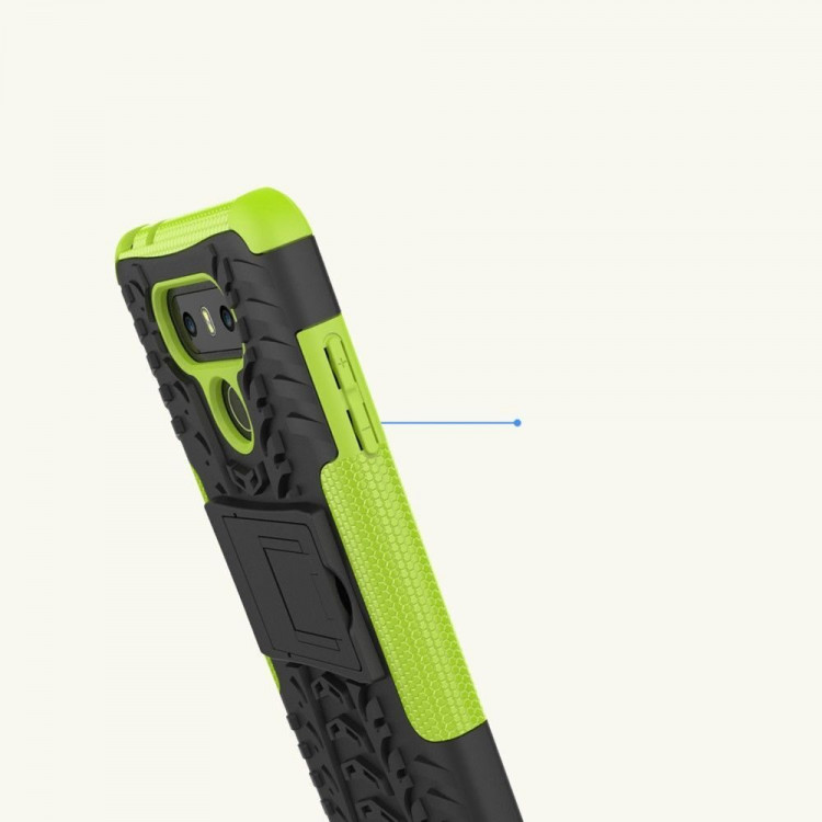 Чехол Hybrid Armor для LG G6 (черный + зеленый)