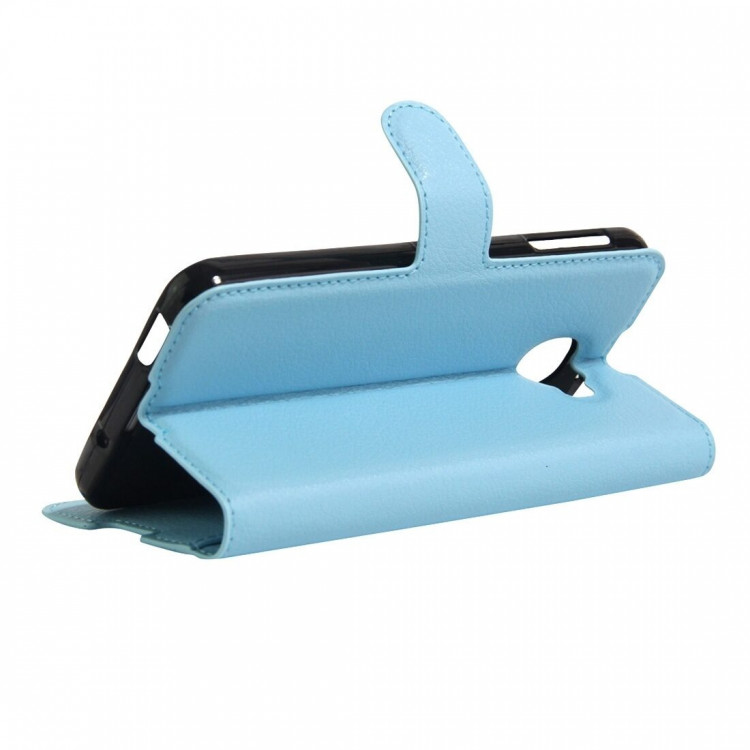 Чехол с визитницей для Alcatel IDOL 4S 6070K (голубой)