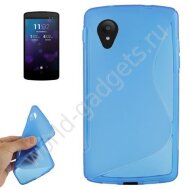 Чехол TPU для LG Google Nexus 5 (голубой) Чехол TPU для LG Google Nexus 5 (голубой)