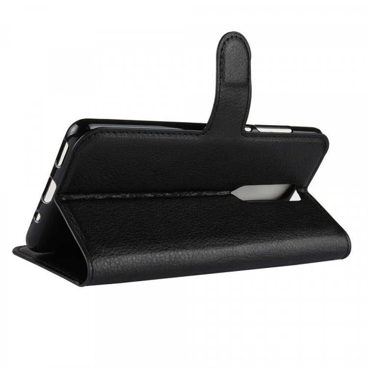 Чехол с визитницей для Nokia 5.1 (черный)