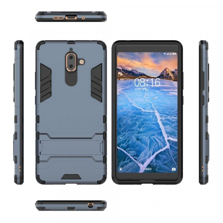 Чехол Duty Armor для Nokia 7 Plus (темно-синий)
