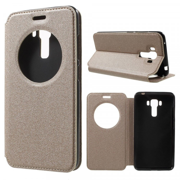 Чехол с окном ASUS 3 Laser ZC551KL (золотой)