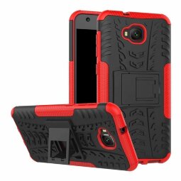 Чехол Hybrid Armor для ASUS ZenFone 4 Selfie ZD553KL (черный + красный)