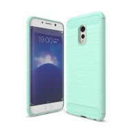 Чехол-накладка Carbon Fibre для Vivo XPlay 6 (сине-зеленый)