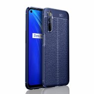 Чехол-накладка Litchi Grain для Realme 6 / Realme 6S (темно-синий) Чехол-накладка Litchi Grain для Realme 6 / Realme 6S (темно-синий)
