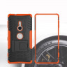 Чехол Hybrid Armor для Sony Xperia XZ2 (черный + оранжевый)