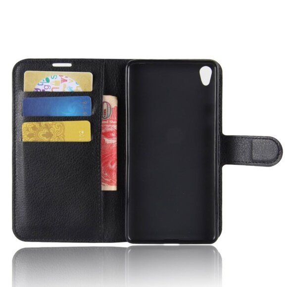 Чехол с визитницей для Sony Xperia XA1 Plus (черный)