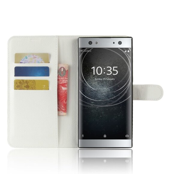 Чехол с визитницей для Sony Xperia XA2 Ultra (белый)