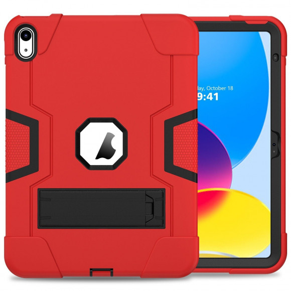 Противоударный гибридный чехол для iPad 10 2022 - 10,9 дюйма (красный) Противоударный гибридный чехол для iPad 10 2022 - 10,9 дюйма (красный)