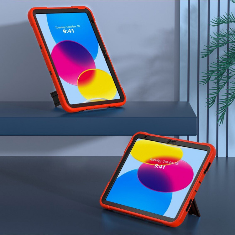 Противоударный гибридный чехол для iPad 10 2022 - 10,9 дюйма (красный)
