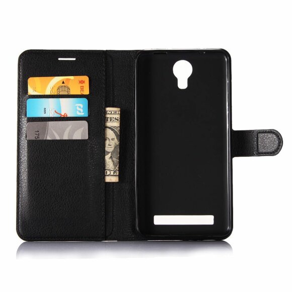 Чехол с визитницей для DOOGEE X7 Pro (черный) Чехол с визитницей для DOOGEE X7 Pro (черный)
