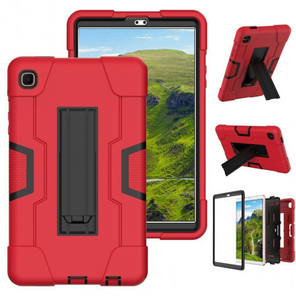 Гибридный TPU чехол для Samsung Galaxy Tab A8 10.5 (2021) SM-X200 / Galaxy Tab А8 10.5 LTE (2021) SM-X205 (красный + черный)