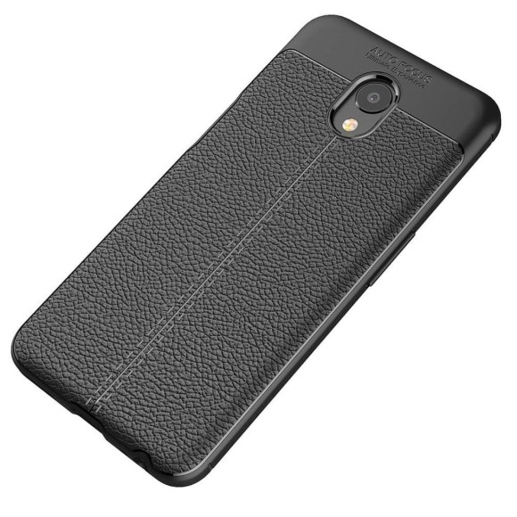 Чехол-накладка Litchi Grain для Meizu M6s (черный)