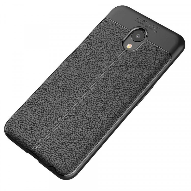 Чехол-накладка Litchi Grain для Meizu M6s (черный)