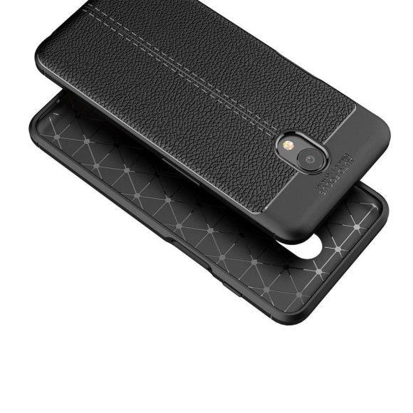 Чехол-накладка Litchi Grain для Meizu M6s (черный)