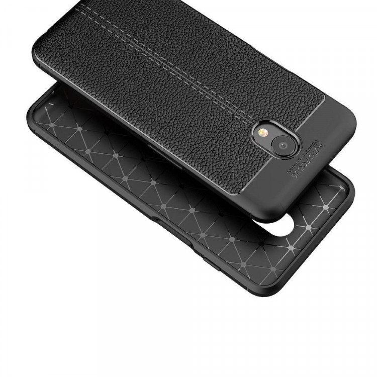 Чехол-накладка Litchi Grain для Meizu M6s (черный)