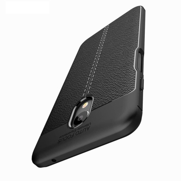 Чехол-накладка Litchi Grain для Meizu M6s (черный)