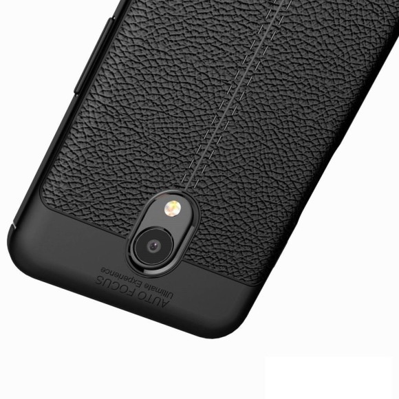 Чехол-накладка Litchi Grain для Meizu M6s (черный)
